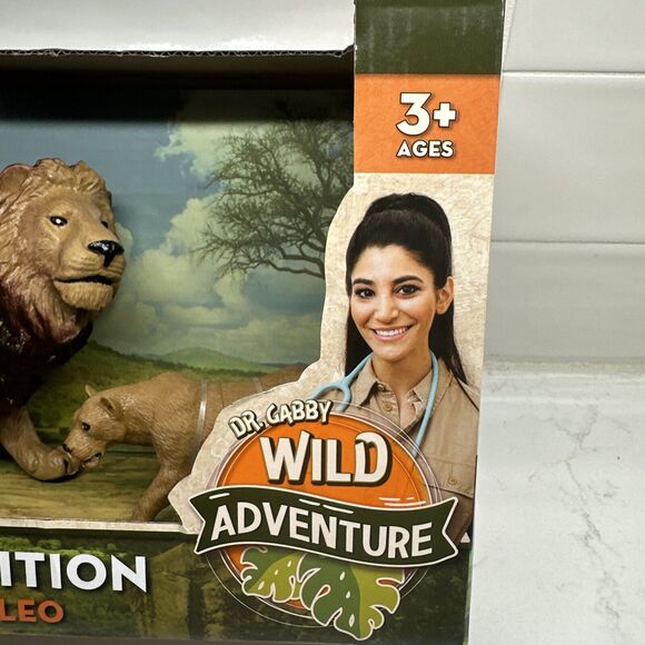 Dr Gabby Safari Adventure Lion  2 Piece Toy Set Panthera Leo - Picture 7 of 14